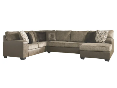 Abalone 3 Piece Right Facing Sectional in Chocolate - 91302-K