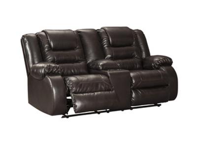 Signature Design by Ashley Vacherie DBL Rec Loveseat w/Console in Chocolate - 7930794