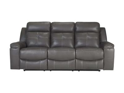 Signature Design by Ashley Jesolo Reclining Sofa in Dark Gray - 8670588