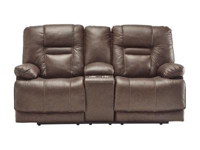Signature Design by Ashley Wurstrow PWR REC Loveseat/CON/ADJ HDRST in Umber - U5460318