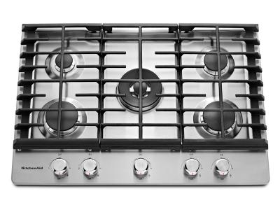 30" KitchenAid 5-Burner Gas Cooktop - KCGS550ESS
