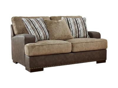 Signature Design by Ashley Alesbury Loveseat in Chocolate - 1870435