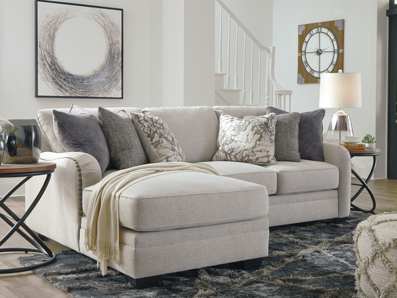 Ashley 3210116 Furniture Dellara LAF Corner Chaise Chalk