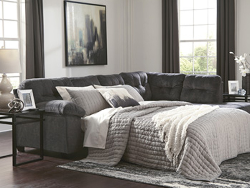 Ashley Furniture Accrington LAF Sofa Sleeper 7050969 Granite