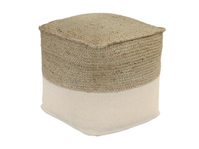 Signature Design by Ashley Sweed Valley Pouf A1000831 Natural/White