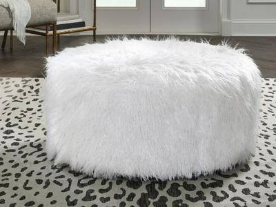 Signature Design by Ashley Galice Oversized Accent Ottoman A3000334 White