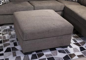 Mahoney Oversized Accent Ottoman in Chocolate - 3100508