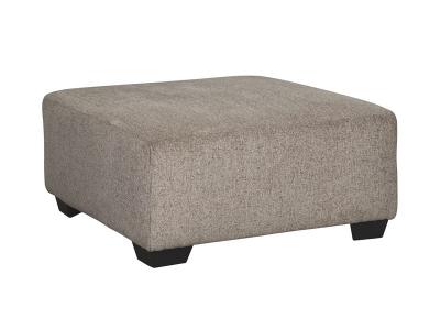 Signature Design by Ashley Ballinasloe Oversized Accent Ottoman in Platinum - 8070208