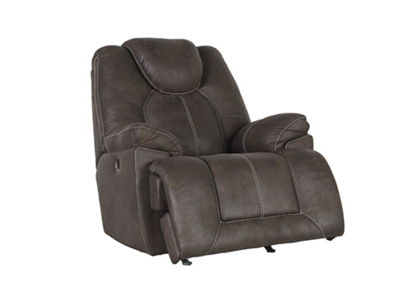 Signature Design by Ashley Warrior Fortress Power Rocker Recliner in Coffee - 4670198