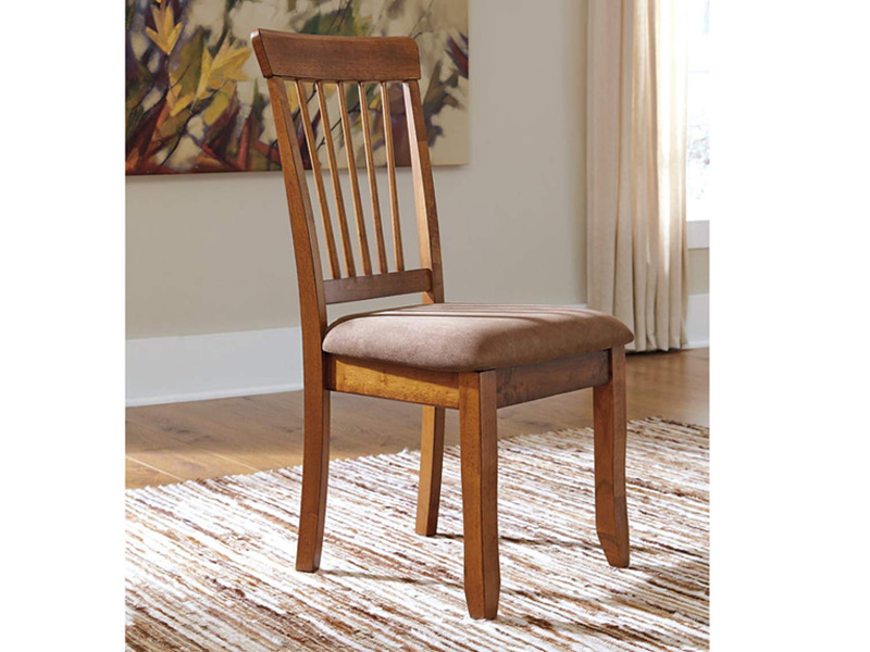 Signature Design by Ashley Berringer Dining UPH Side Chair (2/CN) Rustic Brown - D199-01