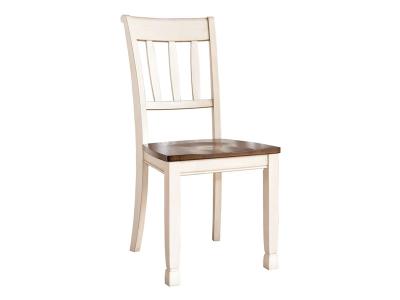 Signature Design by Ashley Whitesburg Dining Room Side Chair (2/CN) in Brown/Cottage White - D583-02