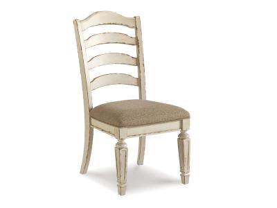Signature Design by Ashley Realyn Dining UPH Side Chair (2/CN) D743-01 Chipped White