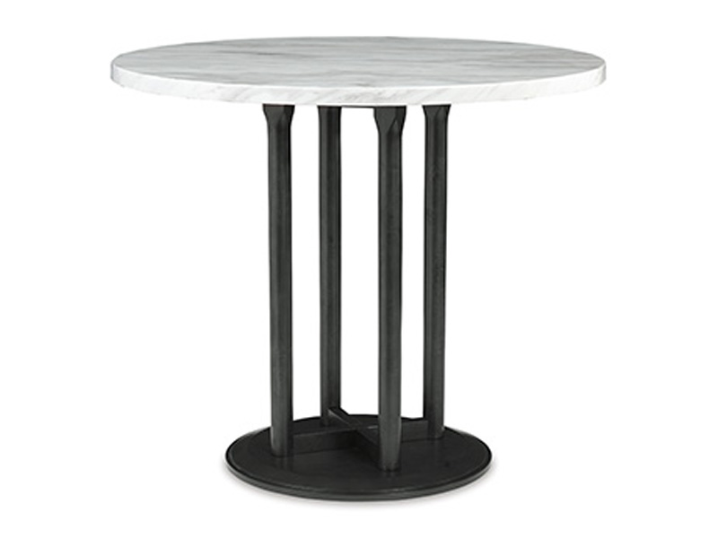 Signature Design by Ashley Centiar Round DRM Counter Table D372-23 Two-tone