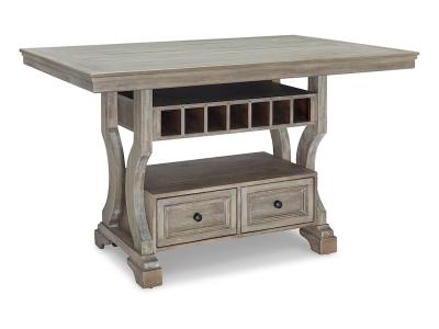 Signature Design by Ashley Moreshire RECT Dining Room Counter Table D799-32 Bisque