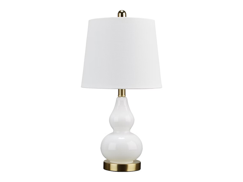 Signature design by ashley laurentia glass table sales lamp