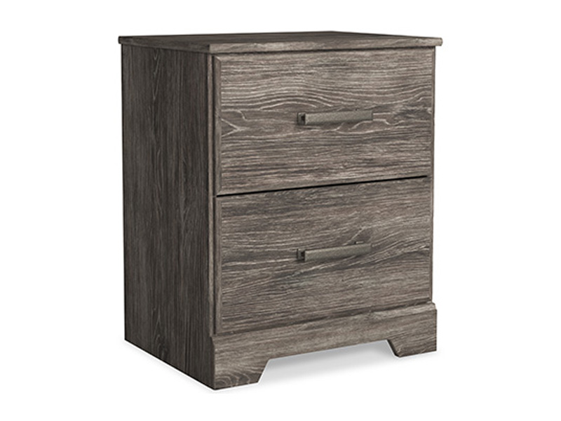 Signature Design by Ashley Ralinksi Two Drawer Night Stand in Gray - B2587-92