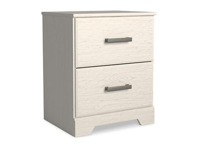 Signature Design by Ashley Stelsie Two Drawer Night Stand in White - B2588-92
