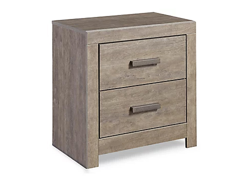 Signature Design by Ashley Culverbach Two Drawer Night Stand B070-92 Gray