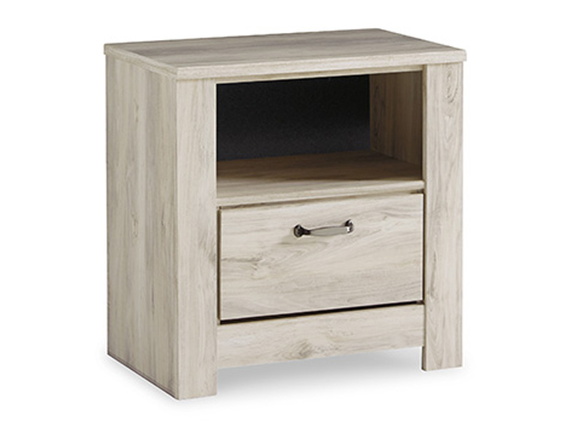 Signature Design by Ashley Bellaby One Drawer Night Stand in Whitewash - B331-91