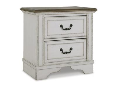 Signature Design by Ashley Brollyn Two Drawer Night Stand B773-92 Two-tone