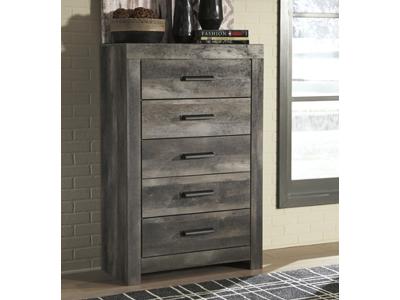 Signature Design by Ashley Wynnlow Five Drawer Chest B440-46 Gray