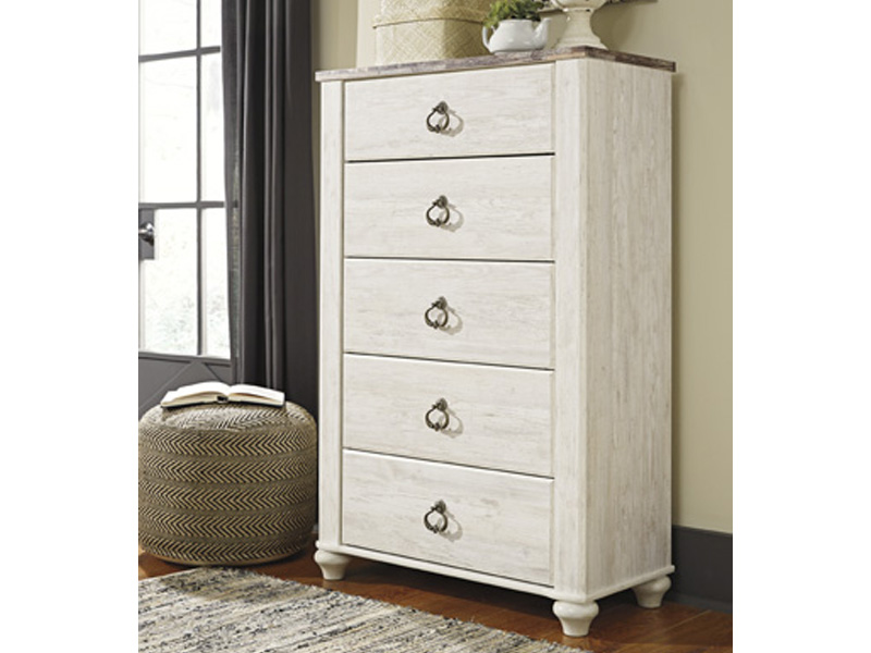 Signature Design by Ashley Willowton Five Drawer Chest B267-46 Two-tone