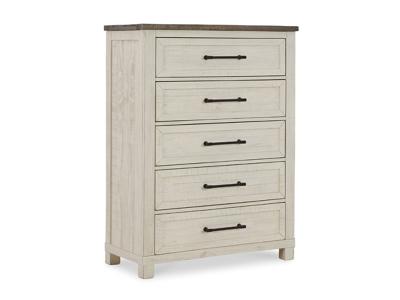 Benchcraft Brewgan Two-Tone Chest with 5 Drawers - B784-46