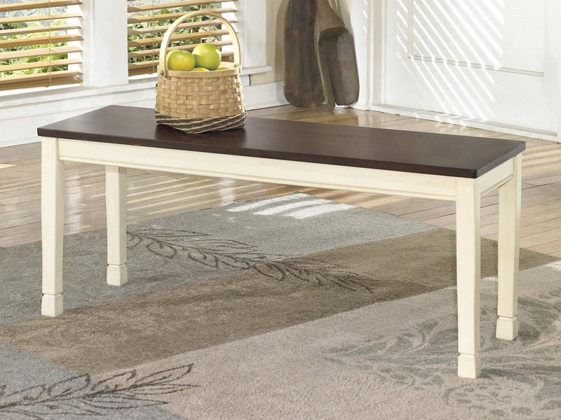 Signature Design by Ashley Whitesburg Large Dining Room Bench D583-00 Brown/Cottage White