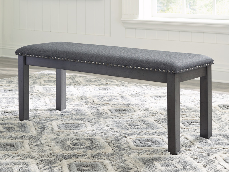 Signature Design by Ashley Myshanna Upholstered Bench D629-00 Gray