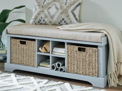 Signature Design by Ashley Dowdy Storage Bench A3000120 Gray