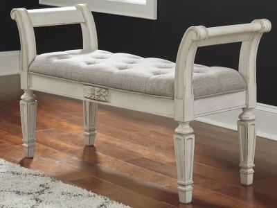 Signature Design by Ashley Realyn Accent Bench A3000157 Antique White