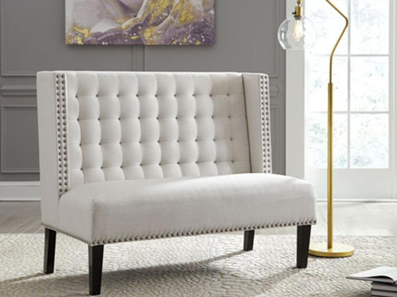 Signature Design by Ashley Beauland Accent Bench A3000116 Ivory