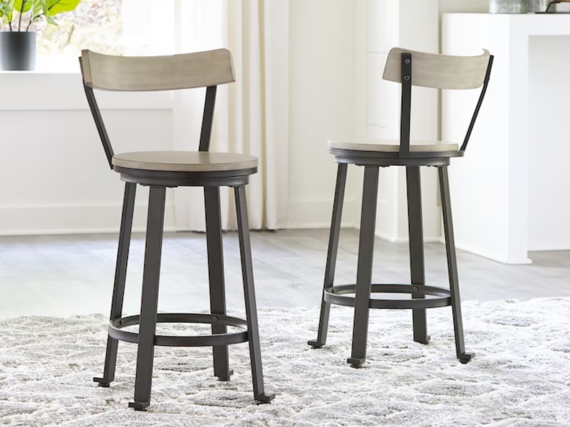 Black and sales tan bar stools