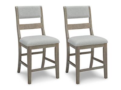 Signature Design by Ashley Moreshire Upholstered Barstool (2/CN) D799-124 Bisque