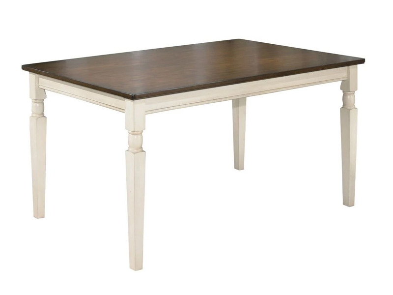 Signature Design by Ashley Whitesburg Rectangular Dining Room Table D583-25 Brown/Cottage White