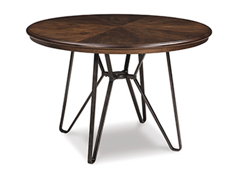 Signature Design by Ashley Centiar Round Dining Room Table D372-15 Two-tone Brown