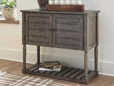 Signature Design by Ashley Lennick Accent Cabinet in Antique Gray - A4000371