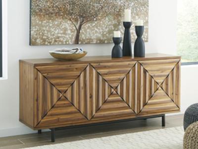 Signature Design by Ashley Fair Ridge Accent Cabinet in Warm Brown - A4000032