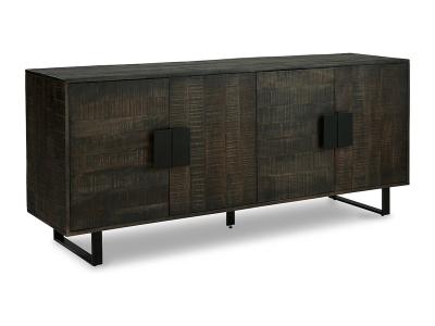 Signature Design by Ashley Kevmart Accent Cabinet in Grayish Brown/Black - A4000533