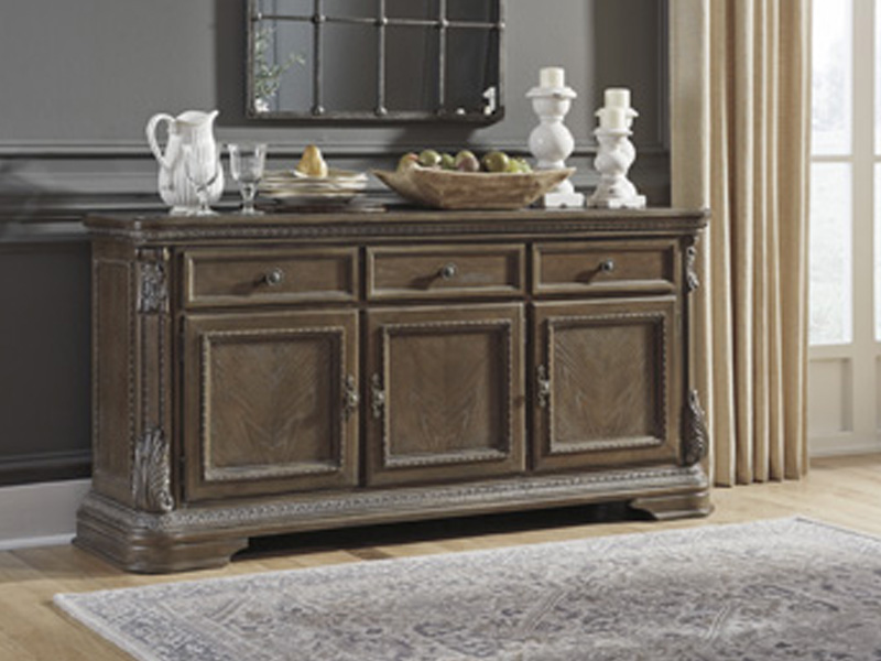 Signature Design by Ashley Charmond Dining Room Buffet D803-80 Brown