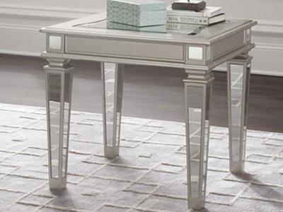 Signature Design by Ashley Tessani Rectangular End Table T099-3 Silver