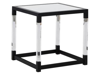 Signature Design by Ashley Nallynx Square End Table T197-2 Metallic Gray