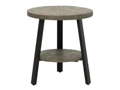 Signature Design by Ashley Brennegan Round End Table T323-6 Gray/Black