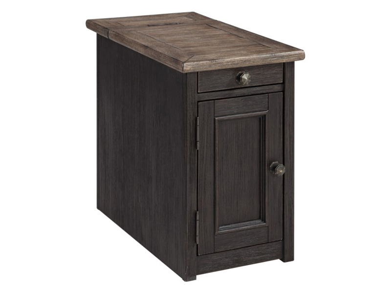 Signature Design by Ashley Tyler Creek Chair Side End Table T736-7 Grayish Brown/Black
