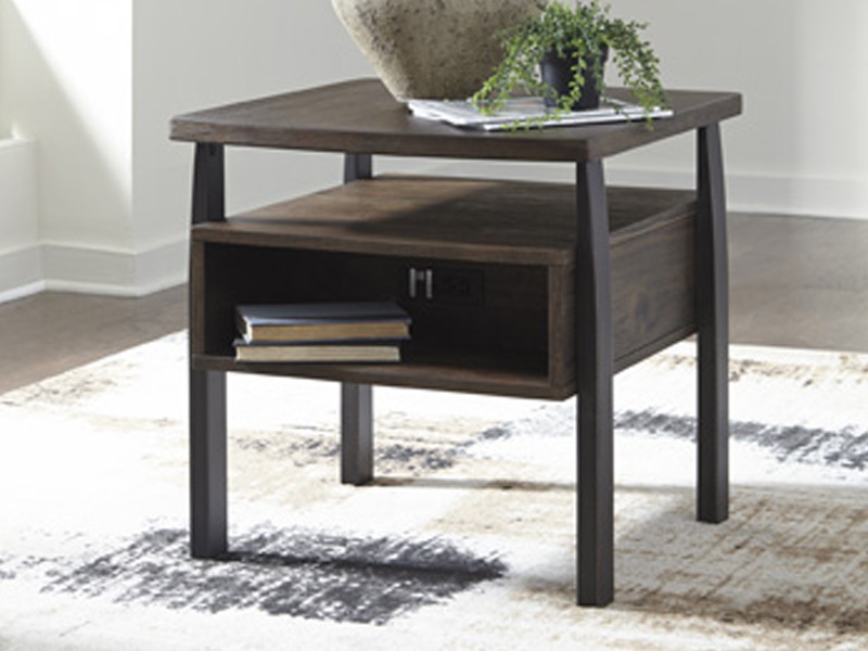 Signature Design by Ashley Vailbry Rectangular End Table T758-3 Brown