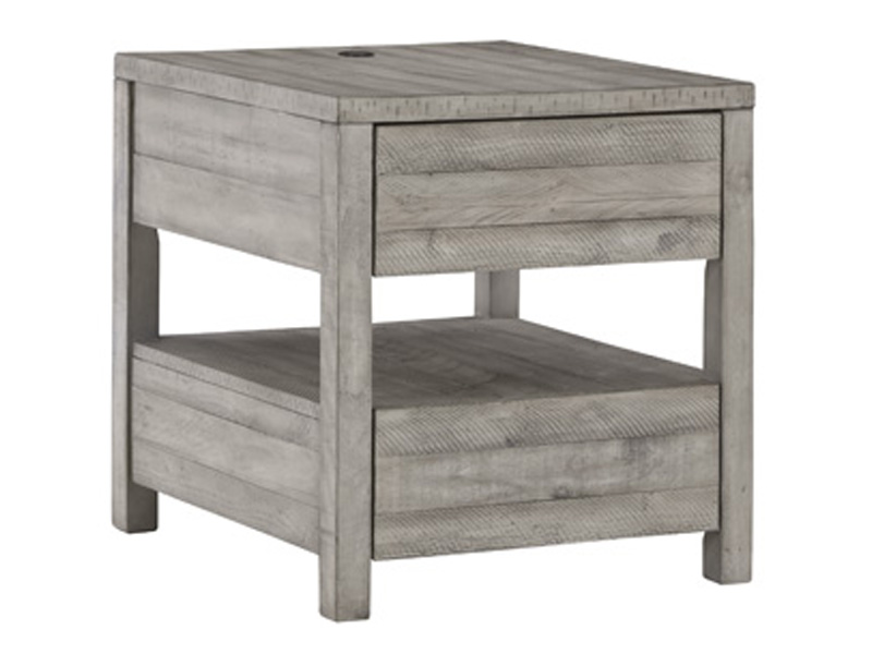 Signature Design by Ashley Naydell Rectangular End Table T996-3 Gray