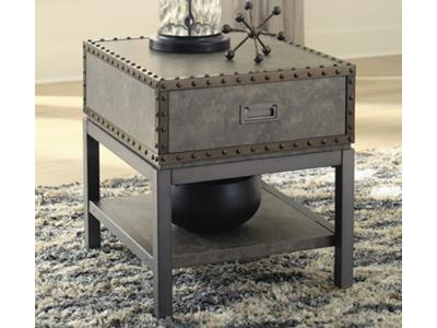Signature Design by Ashley Derrylin Rectangular End Table T973-3 Brown