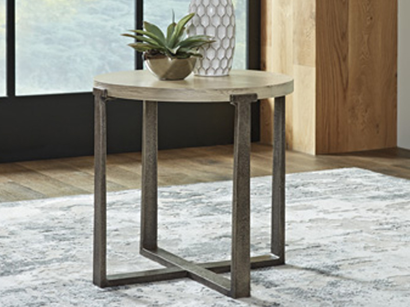 Signature Design by Ashley Dalenville Round End Table T965-6 Gray