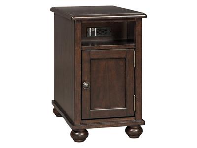 Signature Design by Ashley Barilanni Chair Side End Table T934-7 Dark Brown