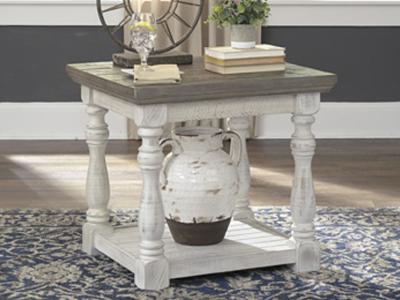 Signature Design by Ashley Havalance Rectangular End Table T814-3 Gray/White